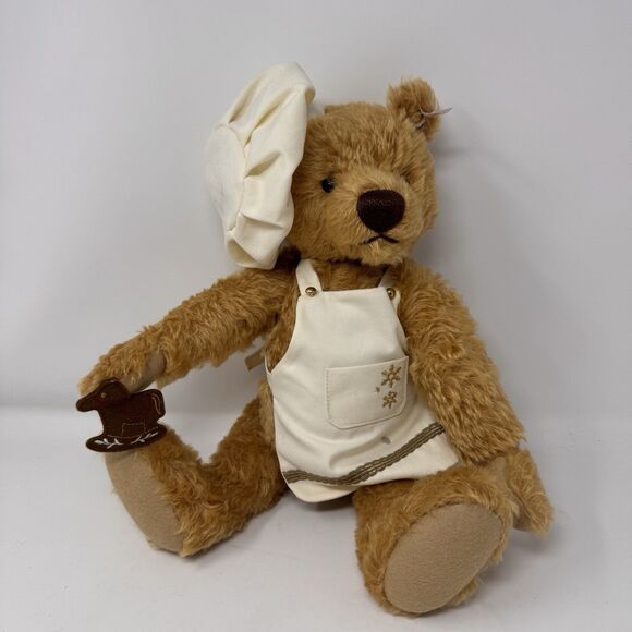 Steiff Christmas Baker Teddy Bear Plush 2015 021244 Stuffed Animal 40cm/15.75in